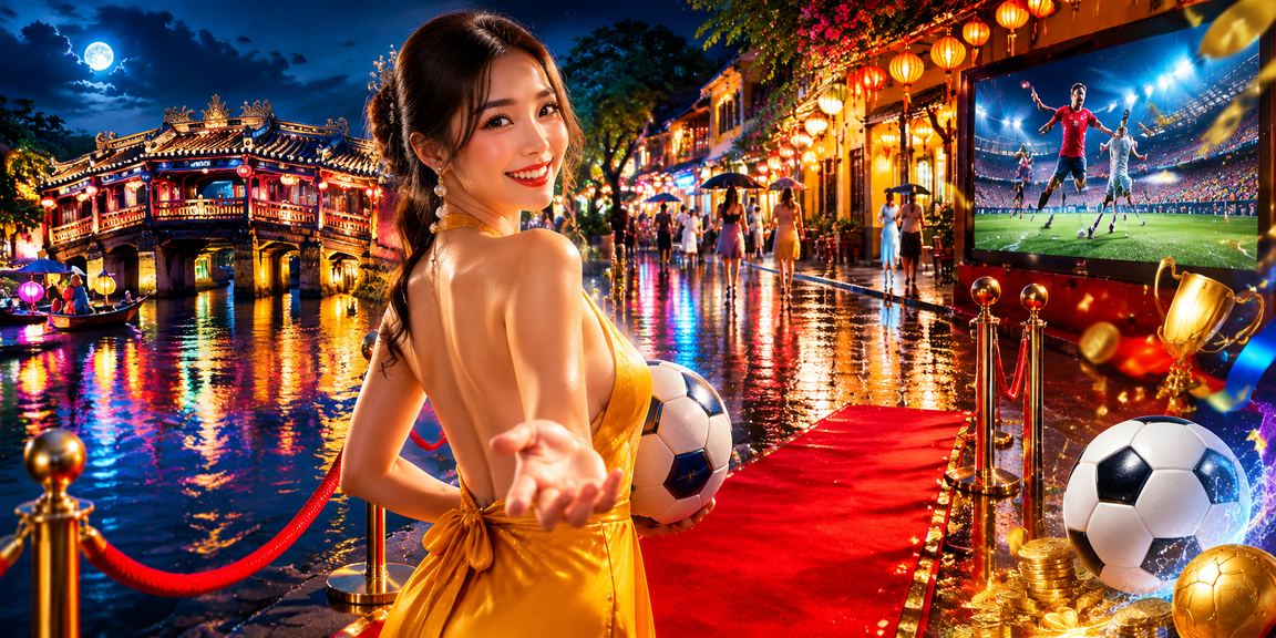 Người chơi tại chợ đêm Hội An đặt cược thể thao trên điện thoại